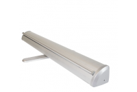 Brushed Silver Roll-Up Stand