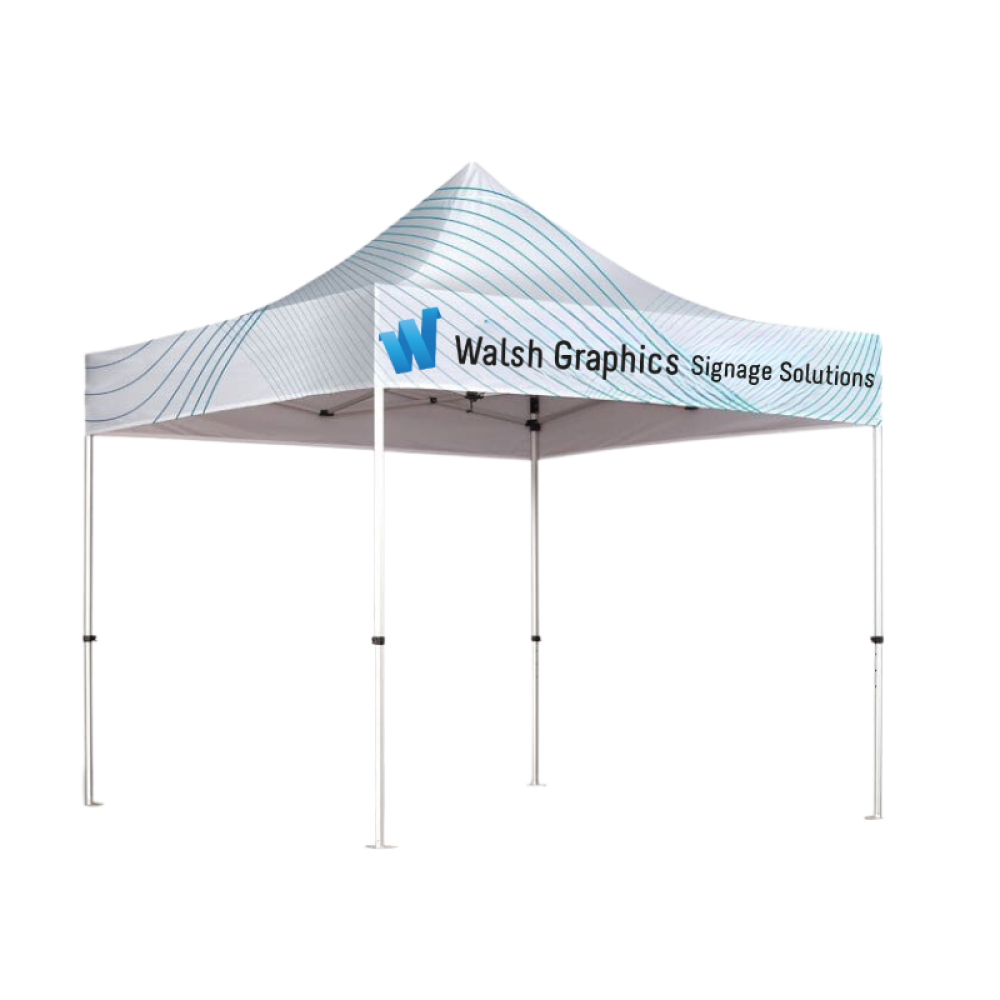 3m x 3m Waterproof Tent with Printed Canopy