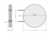 Round Projecting LED Lightbox