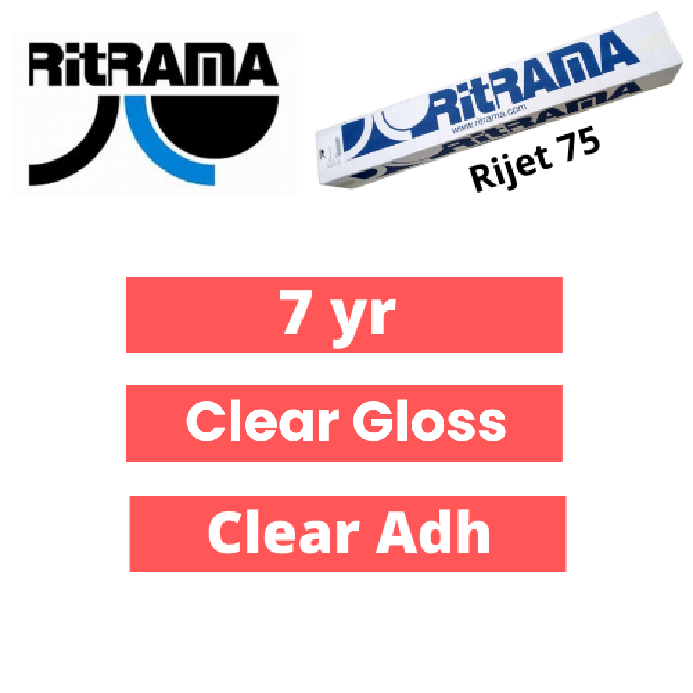 Ritrama Ri-Jet P75 Clear Gloss Permanent Polymeric Vinyl (04053)