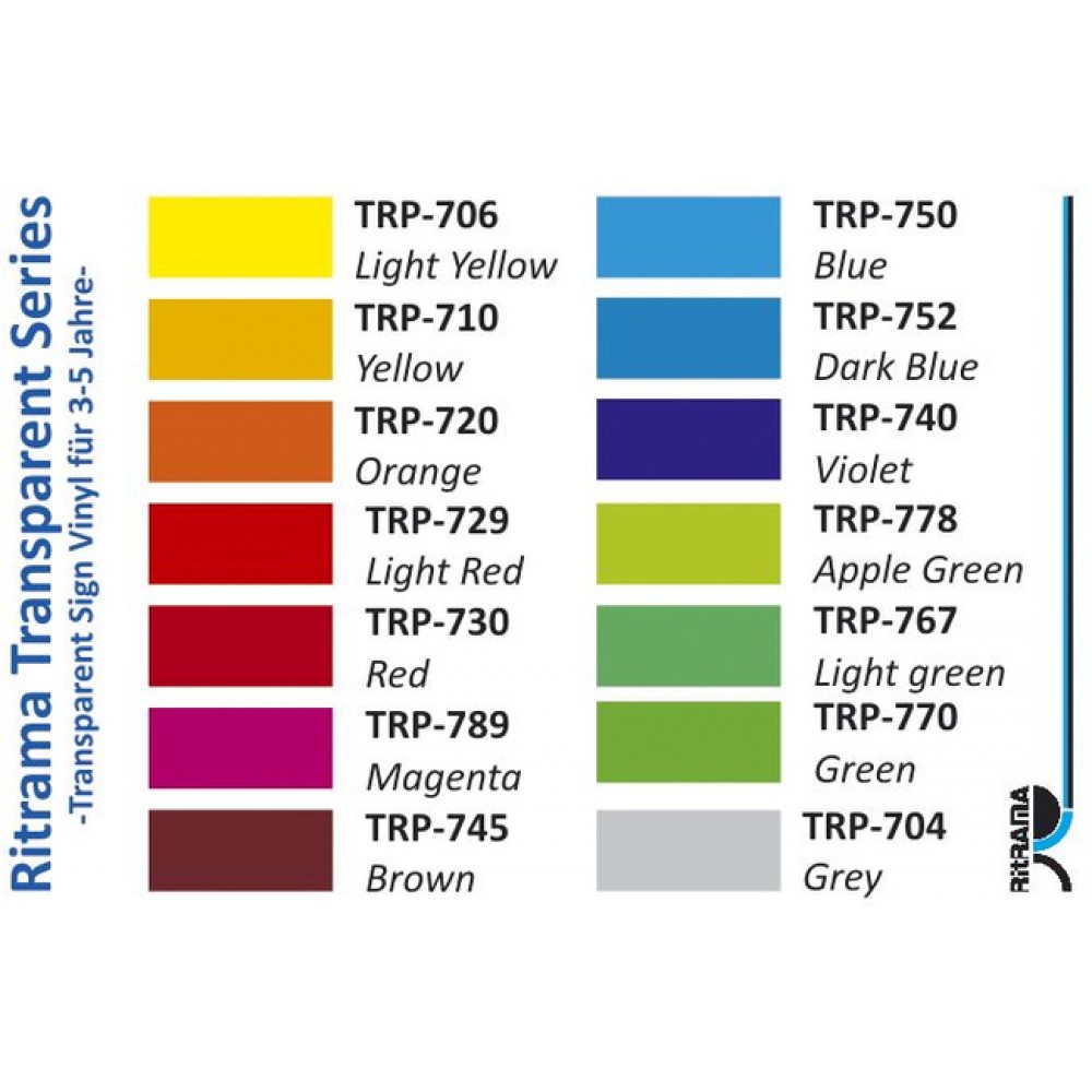 Ritrama Transparent Series Vinyl Ritrama Transparent Series Vinyl