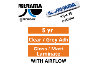 RiJet 75 Optima Clear / Grey Vinyl & Laminate Set with Airflow