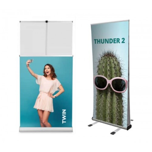 Double-Sided Roll-Up Stands