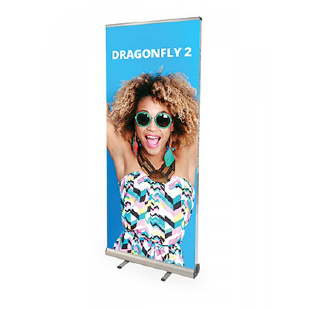 Dragonfly Double Sided Roll-Up Stand