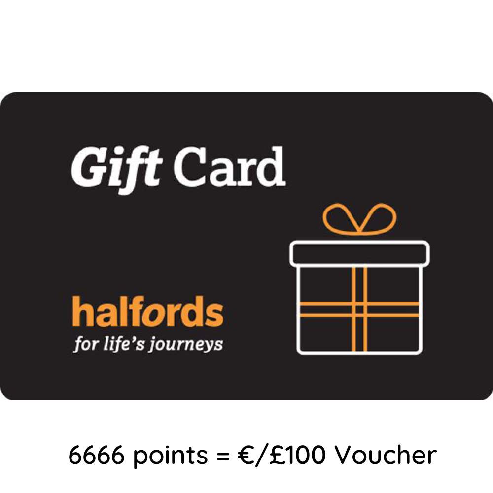 €/£100 Halfords Voucher