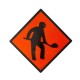 Men at Work Road Sign 600mmx 600mm