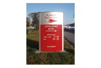 SIGNET TOTEM - Pylon Curved Outdoor Sign - TM215