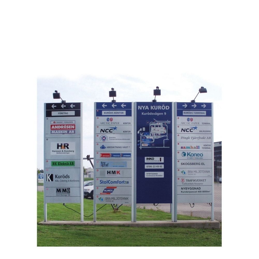 SIGNET TOTEM - Freestanding Outdoor Sign - 4 Sections - TM242