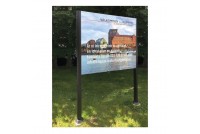 SIGNET TOTEM - Flat Freestanding Outdoor Sign - TM251