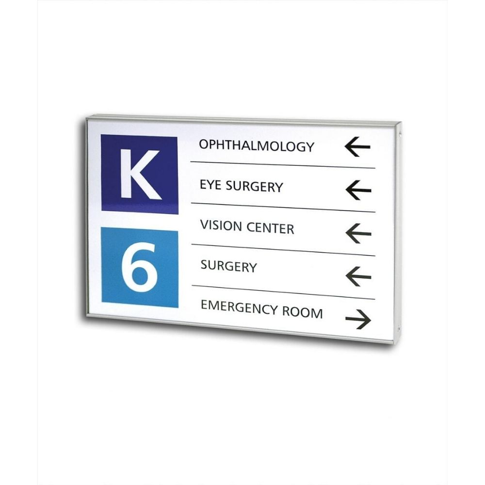 SIGNET FLEXI - Flat Directory Sign with Replaceable Insert - FX456