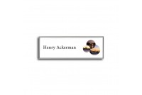 SIGNET - Slim Flat Nameplate with Replaceable Paper Insert - SL860